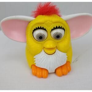 Mini Furby 1998 Mfg. for McDonalds Plastic Fur Moving Parts Tiger Electronics
